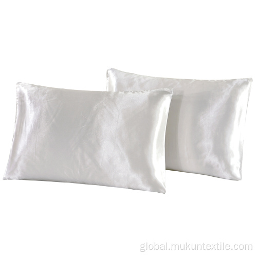 silk pillowcase Washable colourful Silk Satin Standard Pillow Cases Factory